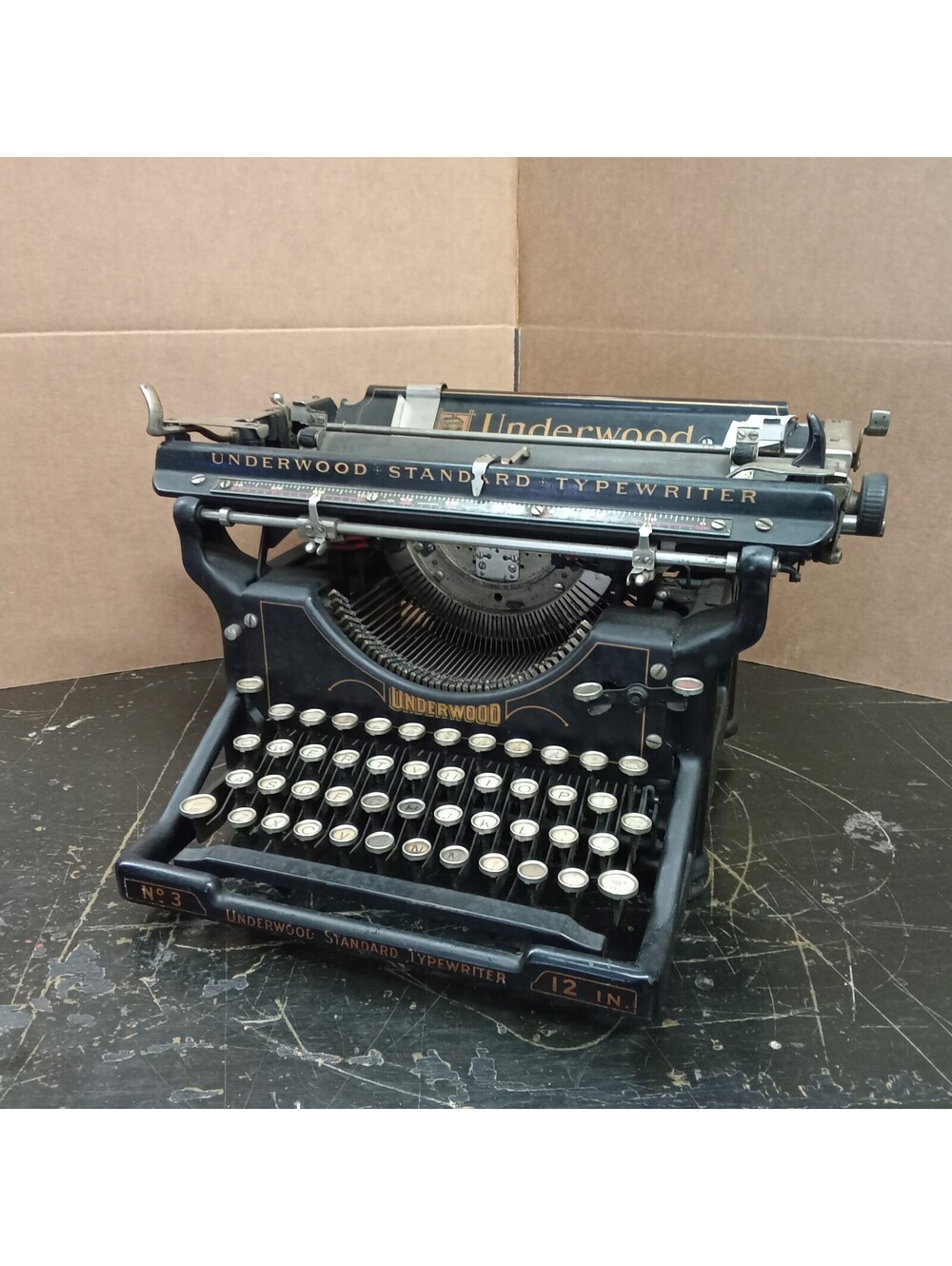 Antique Underwood Standard Typewriter 1917 No. 3 Manual